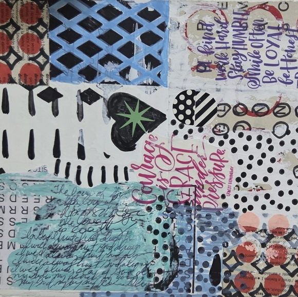 Inspirational Abstract Multicolor - One of a Kind - Picture 4 of 4